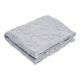 Thehotsale Milk Velvet 3D Leaves Comfortable Soft Warm Plush Fuzzy Throw Blanket Livingroom Bedroom Pation Grey 150Cm L X 100Cm W
