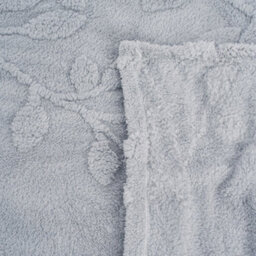 Thehotsale Milk Velvet 3D Leaves Comfortable Soft Warm Plush Fuzzy Throw Blanket Livingroom Bedroom Pation Grey 150Cm L X 100Cm W - thumbnail 6