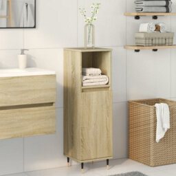 Berkfield Bathroom Cabinet Sonoma Oak 30X30X100 Cm Engineered Wood - thumbnail 3
