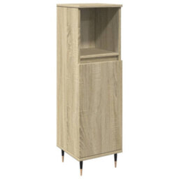 Berkfield Bathroom Cabinet Sonoma Oak 30X30X100 Cm Engineered Wood - thumbnail 2