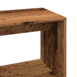 Berkfield Corner Desk Old Wood 200.5X50X76 Cm Engineered Wood - thumbnail 8