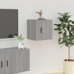 Berkfield Wall Mounted Tv Cabinets 2 Pcs Grey Sonoma 40X34.5X40 Cm - thumbnail 4