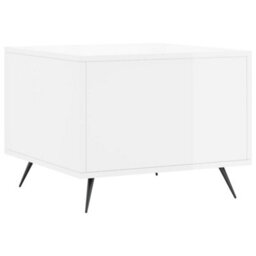 Berkfield Coffee Table High Gloss White 50X50X40 Cm Engineered Wood - thumbnail 8
