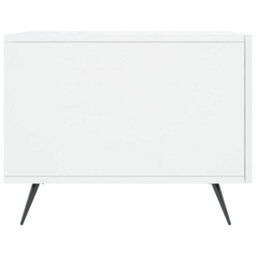 Berkfield Coffee Table High Gloss White 50X50X40 Cm Engineered Wood - thumbnail 7