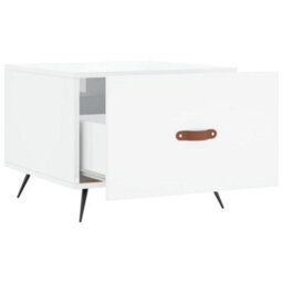 Berkfield Coffee Table High Gloss White 50X50X40 Cm Engineered Wood - thumbnail 6