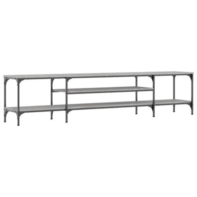 Berkfield Industrial Tv Cabinet Grey Sonoma 201X35X45 Cm Engineered Wood&iron - image 1
