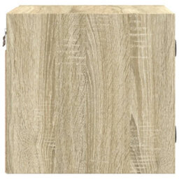 Berkfield Bedside Cabinets With Glass Doors 2 Pcs Sonoma Oak 35X37X35 Cm - thumbnail 8