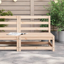 Walplus Garden Sofa Armless 70X70X67 Cm Solid Wood Pine - thumbnail 3