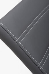Chelsea Grey Leather Effect Cantilever Dining Chair - Chrome Legs - thumbnail 9