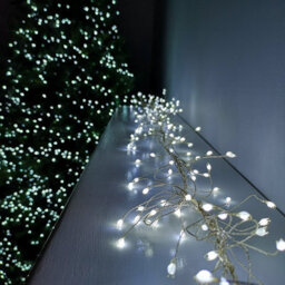 Samuel Alexander 430 Led 2.7M Premier Christmas Outdoor 8 Function Garland Wire Lights Cool White - thumbnail 1