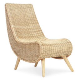 Desser Teardrop Natural Wicker Chair (H)91Cm X (W)54Cm X (D)81Cm - thumbnail 1