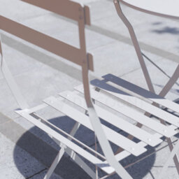 Lassic Garden Vida Porto 2 Seater Light Grey Metal Bistro Set Foldable Patio Furniture - thumbnail 4