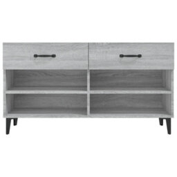 Vidaxl Shoe Cabinet Grey Sonoma 102X35X55 Cm Engineered Wood - thumbnail 6