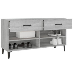 Vidaxl Shoe Cabinet Grey Sonoma 102X35X55 Cm Engineered Wood - thumbnail 5
