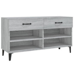 Vidaxl Shoe Cabinet Grey Sonoma 102X35X55 Cm Engineered Wood - thumbnail 2