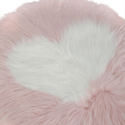 Living And Home Pink Round Soft Shaggy Area Rug Kids Rooms Decor Indoor Floor Rugs Dia 60 Cm - thumbnail 4