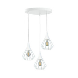 Luminosa Lighting Luminosa Selene Cluster Pendant Ceiling Light White 3X E27 - thumbnail 1