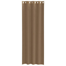 Berkfield Voile Curtains With Grommets 2 Pcs Light Brown - thumbnail 4