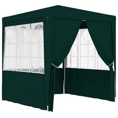 Walplus Professional Party Tent Garden Gazebo Canopy With Side Walls 2.5X2.5 M Green 90 G/mâ² - image 1