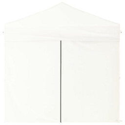 Walplus Folding Party Tent Garden Gazebo Canopy With Sidewalls White 2X2 M - thumbnail 4