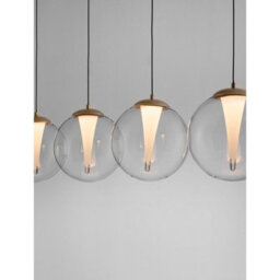 Luminosa Lighting Luminosa Galeo Bar Pendant Ceiling Light Clear, Sandy Gold Triac Dimmable Led 25W 1765Lm 3000K - thumbnail 5