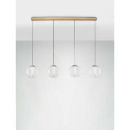 Luminosa Lighting Luminosa Galeo Bar Pendant Ceiling Light Clear, Sandy Gold Triac Dimmable Led 25W 1765Lm 3000K - thumbnail 3