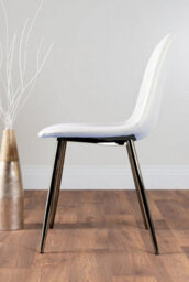 Furniturebox Uk Selina Round Dining Table And 2 White Corona Silver Leg Chairs - thumbnail 8