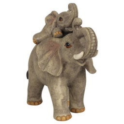 Elephant Mother And Baby Ornament With Mini Sentiment Card - thumbnail 3