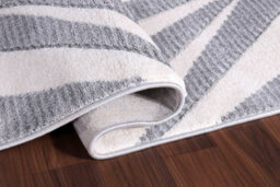 Valencia Modern Crystal Design Carved Area Rugs Silver 160X230 Cm - thumbnail 4