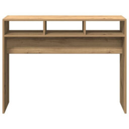 Berkfield Console Table Artisan Oak 105X30X80 Cm Engineered Wood - thumbnail 4