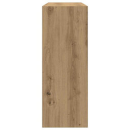 Berkfield Console Table Artisan Oak 105X30X80 Cm Engineered Wood - thumbnail 5