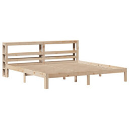 Berkfield Bed Frame With Headboard Without Mattress 200X200 Cm - thumbnail 3