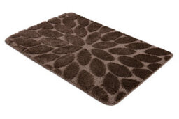 RugsX Bathroom Rug Supreme Stones, Non-Slip, Soft - Brown 60X100 Cm - thumbnail 2