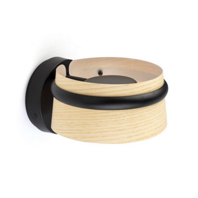 Luminosa Lighting Luminosa Loop Integrated Led Wall Light Black, 2700K - image 1