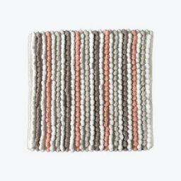 Allure Bath Fashions Striped Chunky Bobble Shower Mat - Blush Pink