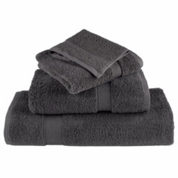 Berkfield Premium Sauna Towels Solund 4Pcs Anthracite 80X200Cm 600Gsm - thumbnail 4