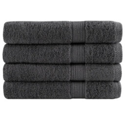 Berkfield Premium Sauna Towels Solund 4Pcs Anthracite 80X200Cm 600Gsm - thumbnail 1