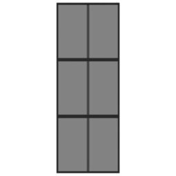 Berkfield Sliding Door Black 76X205 Cm Tempered Glass And Aluminium - thumbnail 4