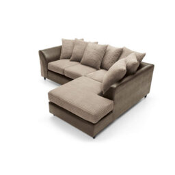 Abakus Direct Harvey Right Facing Corner Sofa In Brown - thumbnail 6