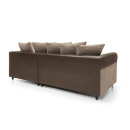 Abakus Direct Harvey Right Facing Corner Sofa In Brown - thumbnail 7