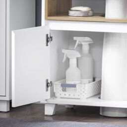 Sobuy Bzr148-W, Under Sink Cabinet Bathroom Vanity Unit Bathroom Cabinet Suitable For Pedestal Sinks,white,w60Xd30Xh60 - thumbnail 4