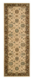 Traditional Beige Wool Luxurious Bordered Floral Rug For Dining Room Bedroom & Living Room-229Cm X 290Cm - thumbnail 7