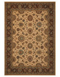 Traditional Beige Wool Luxurious Bordered Floral Rug For Dining Room Bedroom & Living Room-229Cm X 290Cm - thumbnail 6