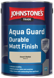 Johnstone's Trade Wood & Metal Aqua Guard Durable Matt Paint Desert Obelisk (Ppg14-10) 5L - thumbnail 2