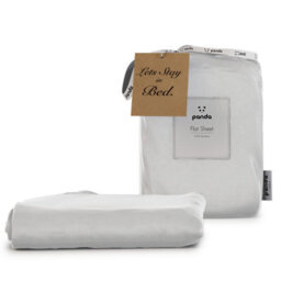 panda London 100% Bamboo Bedding Flat Sheet Pure White - thumbnail 1