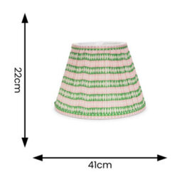 Valuelights Riza Tapered Pink Aztec Fabric Pleated Easy Fit Large Lamp Shade (D)41Cm - thumbnail 5