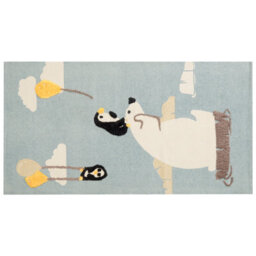 Beliani Kids Rug Barus Multicolour 80 X 150 Cm Cotton - thumbnail 1