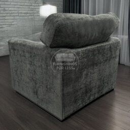Furnishings For Less UK Monaco Chenille Fabric 3 Piece Sofa Set - 2 1 1 Grey - thumbnail 9