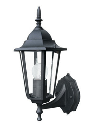 Luminosa Lighting Luminosa Milano Outdoor Up Wall Lanterns Black, Ip44 20.8X36X17Cm
