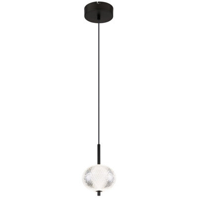 Luminosa Lighting Luminosa Aida Slim Pendant Ceiling Light Matt Black Led 3000-4500K - image 1